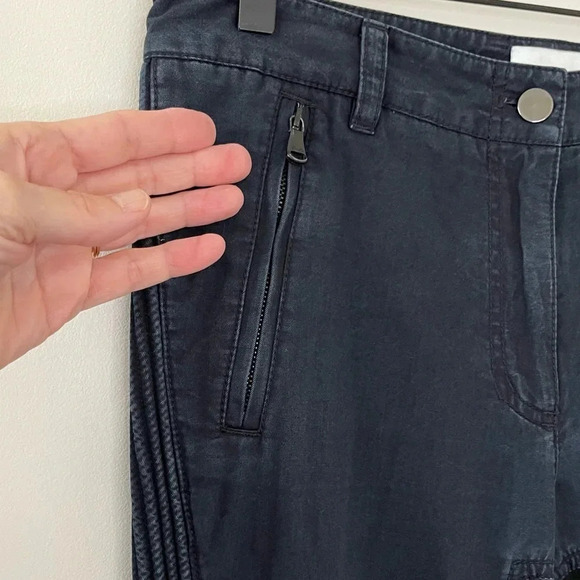 3.1 Phillip Lim Moto Pants w/ Ponte Inserts Biker Quilted Knee Pads street wear - Picture 4 of 13